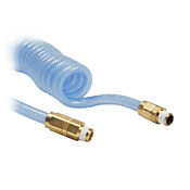 Pneumatic Coiled Hose: 0.5625in outside diameter, 3/8in inside diameter (PN# HBP38C10CBL)