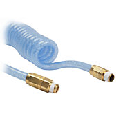 Pneumatic Coiled Hose: 0.5625in outside diameter, 3/8in inside diameter (PN# HBP38C15CBL)