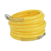 Pneumatic Coiled Hose: .47in outside diameter, 3/8in inside diameter (PN# HN38C38-12YEL)