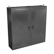 Enclosure: 72 x 72 x 18in, freestanding, 304 stainless steel (PN# HN4FS727218SS)