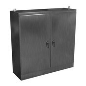 Enclosure: 72 x 72 x 24in, freestanding, 304 stainless steel (PN# HN4FS727224SS)