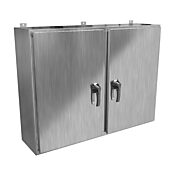 Корпус: 36 x 48 x 12 дюймов, настенное крепление, нержавеющая сталь 304 (PN# HN4WM364812SS)