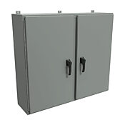 Корпус: 42 x 48 x 12 дюймов, настенное крепление, углеродистая сталь (PN# HN4WM424812GY)