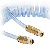 Pneumatic Coiled Hose: 0.375in outside diameter, 1/4in inside diameter (PN# HP14C20CBL)
