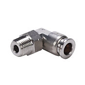 Pneumatic Push-to-connect Fitting: elbow (PN# ME14-18N-SS)