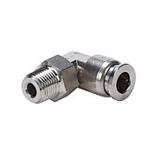 Pneumatic Push-to-connect Fitting: elbow (PN# ME6M-18R-SS)