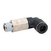 Pneumatic Push-to-connect Fitting: 5/pk, long elbow (PN# MEL38-14N)