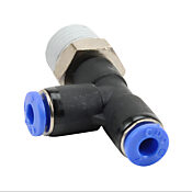 Pneumatic Push-to-connect Fitting: 5/pk, run tee (PN# MRT4M-14R)