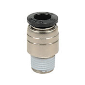 Pneumatic Push-to-connect Fitting: 5/pk, round straight (PN# MSR14-18N)