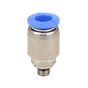 Pneumatic Push-to-connect Fitting: 5/pk, round straight (PN# MSR6M-M5)