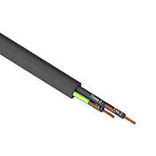 Flexible Multi-conductor Power/control Cable: 12 AWG, cut to length (PN# PMTC-12U-4BK-1)