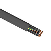 Flexible Multi-conductor Power/control Cable: 14 AWG, cut to length (PN# PMTC-14U-18BK-1)