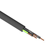 Flexible Multi-conductor Power/control Cable: 14 AWG, cut to length (PN# PMTC-14U-4BK-1)