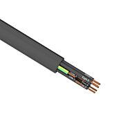 Flexible Multi-conductor Power/control Cable: 16 AWG, cut to length (PN# PMTC-16U-9BK-1)