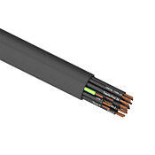 Flexible Multi-conductor Power/control Cable: 18 AWG, cut to length (PN# PMTC-18U-25BK-1)