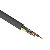 Flexible Multi-conductor Power/control Cable: 18 AWG, cut to length (PN# PMTC-18U-4BK-1)