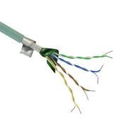Continuous Flexing Cat6/6a Industrial Ethernet Cable: 24 AWG, cut to length (PN# Q5922-1)