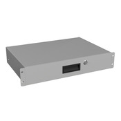 Выдвижной ящик с замком Hammond: 2U, ширина стойки 19 дюймов, глубина 12,25 дюйма (PN# RDRW1900312LG1)