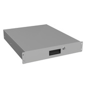 Выдвижной ящик с замком Hammond: 2U, ширина стойки 19 дюймов, глубина 22,25 дюйма (PN# RDRW1900322LG1)