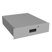 Выдвижной ящик с замком Hammond: 3U, ширина стойки 19 дюймов, глубина 22,25 дюйма (PN# RDRW1900522LG1)