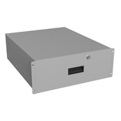 Выдвижной ящик с замком Hammond: 4U, ширина стойки 19 дюймов, глубина 22,25 дюйма (PN# RDRW1900722LG1)