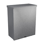 Enclosure: 15 x 12 x 6in, wall mount, galvanized steel (PN# RSC121506G)