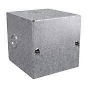 Корпус: 4 x 4 x 4 дюйма, настенное крепление, оцинкованная сталь (PN# SC040404G)