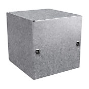 Корпус: 4 x 4 x 4 дюйма, настенное крепление, оцинкованная сталь (PN# SC040404GNK)