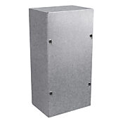 Корпус: 12 x 6 x 4 дюйма, настенное крепление, оцинкованная сталь (PN# SC061204GNK)