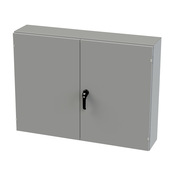 Корпус: 36 x 48 x 10 дюймов, настенное крепление, углеродистая сталь (PN# SCE-364810WFLP)