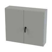 Корпус: 42 x 48 x 12 дюймов, настенное крепление, углеродистая сталь (PN# SCE-424812WFLP)