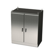 Enclosure: 72 x 60 x 24in, freestanding, 304 stainless steel (PN# SCE-72EL6024SSFSD)