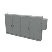 Enclosure: 84 x 158 x 18in, freestanding, carbon steel (PN# SCE-84XD4EW18G)
