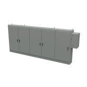 Enclosure: 84 x 197 x 18in, freestanding, carbon steel (PN# SCE-84XD5EW18)