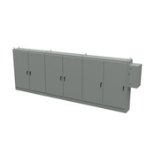 Enclosure: 84 x 235 x 18in, freestanding, carbon steel (PN# SCE-84XD6EW18G)
