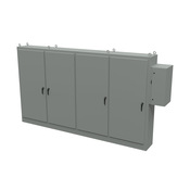 Enclosure: 90 x 158 x 18in, freestanding, carbon steel (PN# SCE-90XD4EW18)