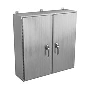 Корпус: 42 x 42 x 12 дюймов, настенное крепление, нержавеющая сталь 304 (PN# SSN4424212WF3PT)