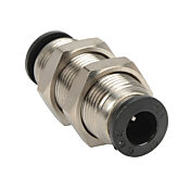 Pneumatic Push-to-connect Fitting: 5/pk, bulkhead union (PN# UB14)