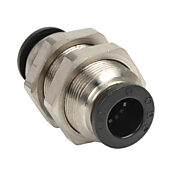 Pneumatic Push-to-connect Fitting: 5/pk, bulkhead union (PN# UB38)