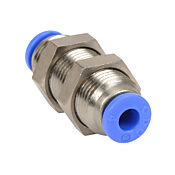 Pneumatic Push-to-connect Fitting: 5/pk, bulkhead union (PN# UB532)