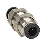 Pneumatic Push-to-connect Fitting: 5/pk, bulkhead union (PN# UB8M)