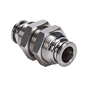 Pneumatic Push-to-connect Fitting: bulkhead union (PN# UB8M-SS)