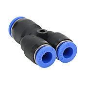 Pneumatic Push-to-connect Fitting: 5/pk, union Y reducer (PN# URY8M-6M)