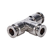 Pneumatic Push-to-connect Fitting: union tee (PN# UT6M-SS)