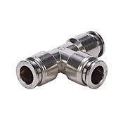 Pneumatic Push-to-connect Fitting: union tee (PN# UT8M-SS)