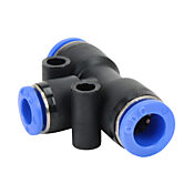 Pneumatic Push-to-connect Fitting: 5/pk, union tee reducer (PN# UTR8M-6M)