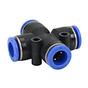 Pneumatic Push-to-connect Fitting: 5/pk, union cross (PN# UX10M)