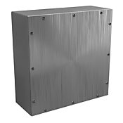 Enclosure: 16 x 16 x 6in, wall mount, 304 stainless steel (PN# WA161606GSCSS)