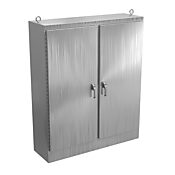 Enclosure: 72 x 60 x 18in, freestanding, 304 stainless steel (PN# WA726018SSFSDN43PT)
