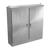 Enclosure: 72 x 72 x 18in, freestanding, 304 stainless steel (PN# WA727218SSFSDN43PT)